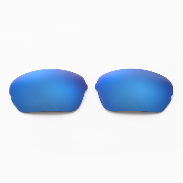 Walleva Fire Red Ice Blue Polarized Replacement Lenses For Oakley Half X Sunglasses 